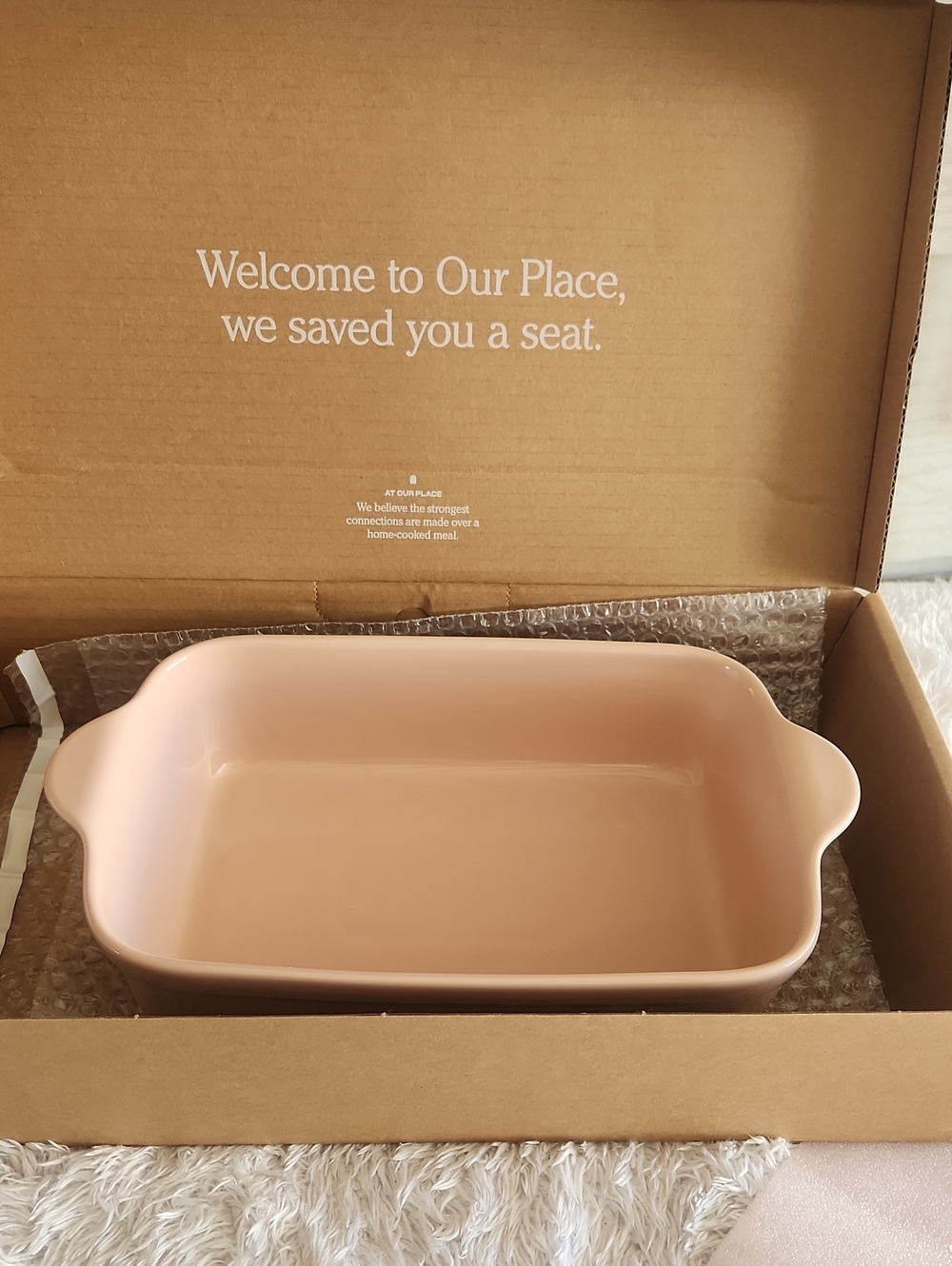 Our Place Glazed Ceramic Large Baker with Handles, New
